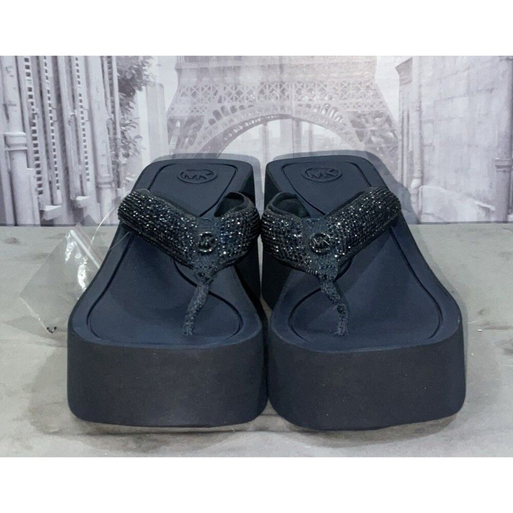 MICHAEL Michael Kors Chandler Wedges Women’s Navy Sandal Size 11 M - Picture 2 of 9